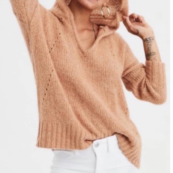 American Eagle Outfitters Sweaters - American Eagle 🦅 Jegging Fit oversized Wool Blend Sweater, Khaki, Size XL - EUC